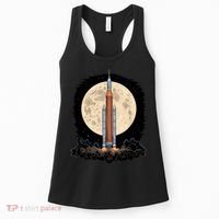 Artemis 1 SLS Rocket Launch Mission To The Moon And Beyond Women's Tank Top thumb 0