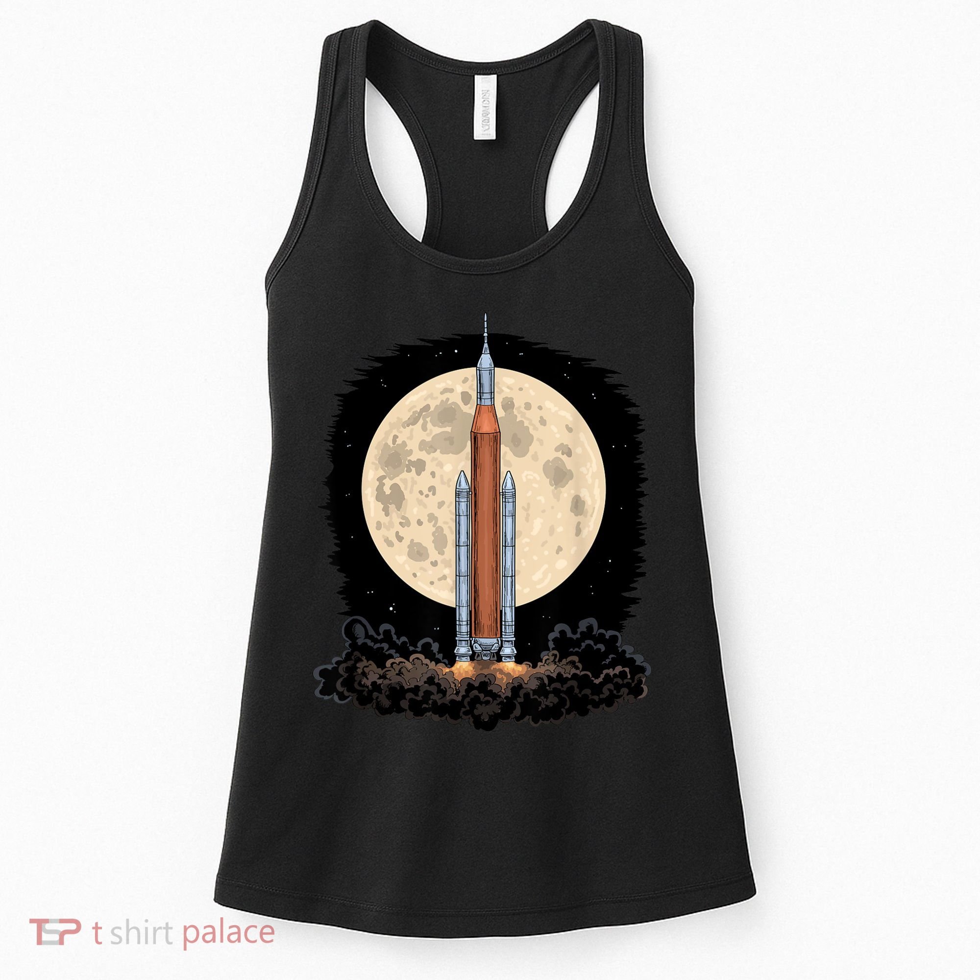 Artemis 1 SLS Rocket Launch Mission To The Moon And Beyond Women's Tank Top
