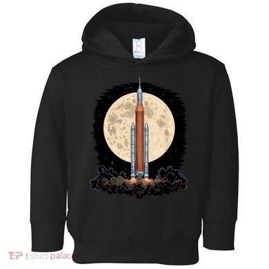 Artemis 1 SLS Rocket Launch Mission To The Moon And Beyond Toddler Hoodie