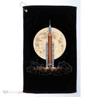 Artemis 1 SLS Rocket Launch Mission To The Moon And Beyond Golf Towel thumb 0