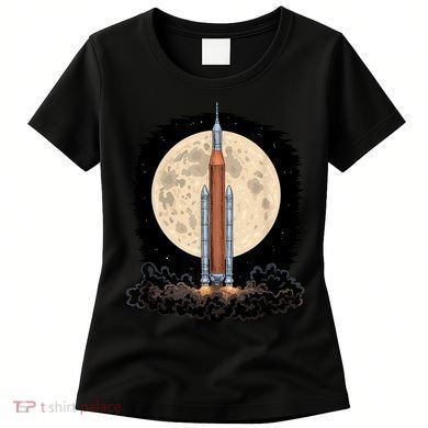 Artemis 1 SLS Rocket Launch Mission To The Moon And Beyond Women's T-Shirt
