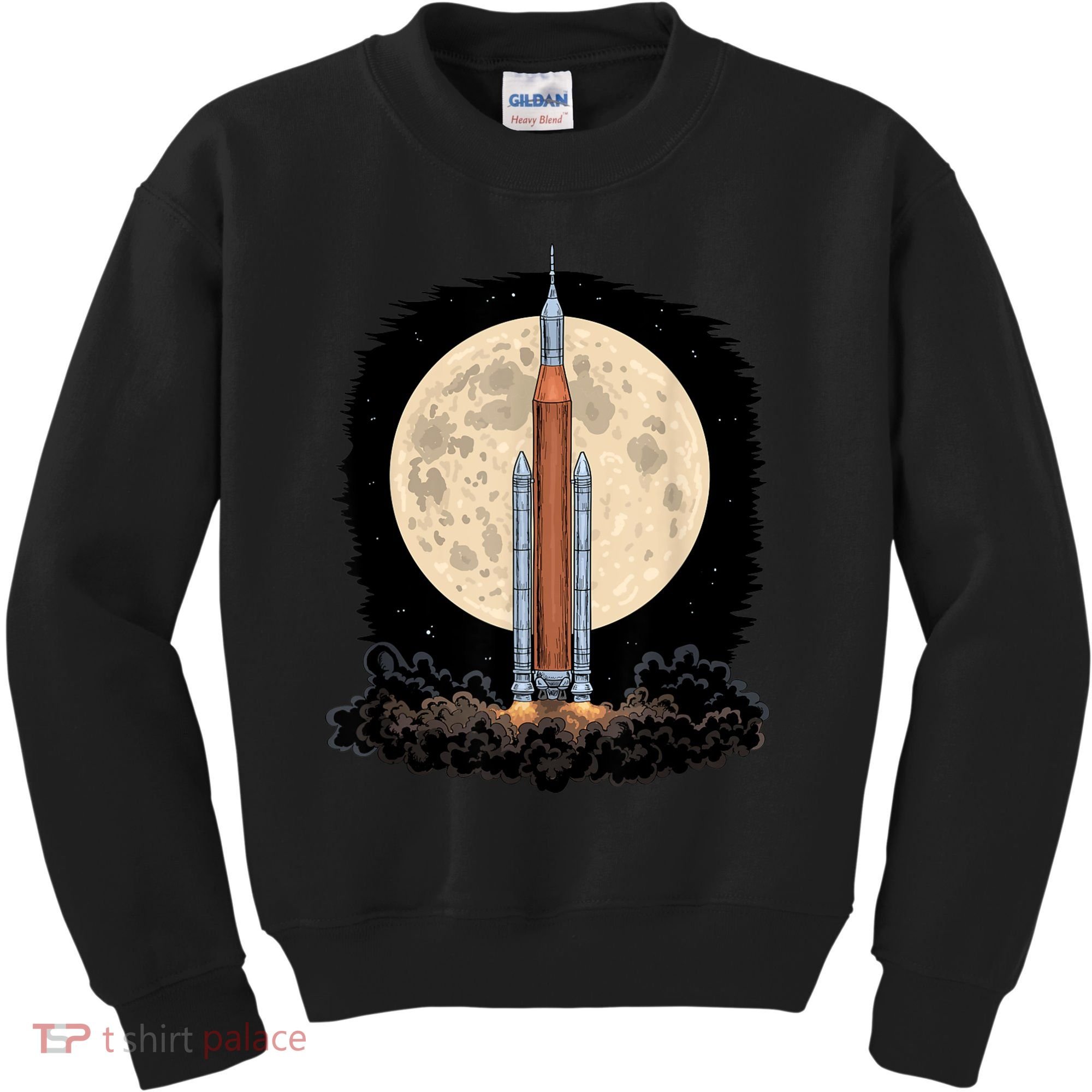 Artemis 1 SLS Rocket Launch Mission To The Moon And Beyond Kids Sweatshirt