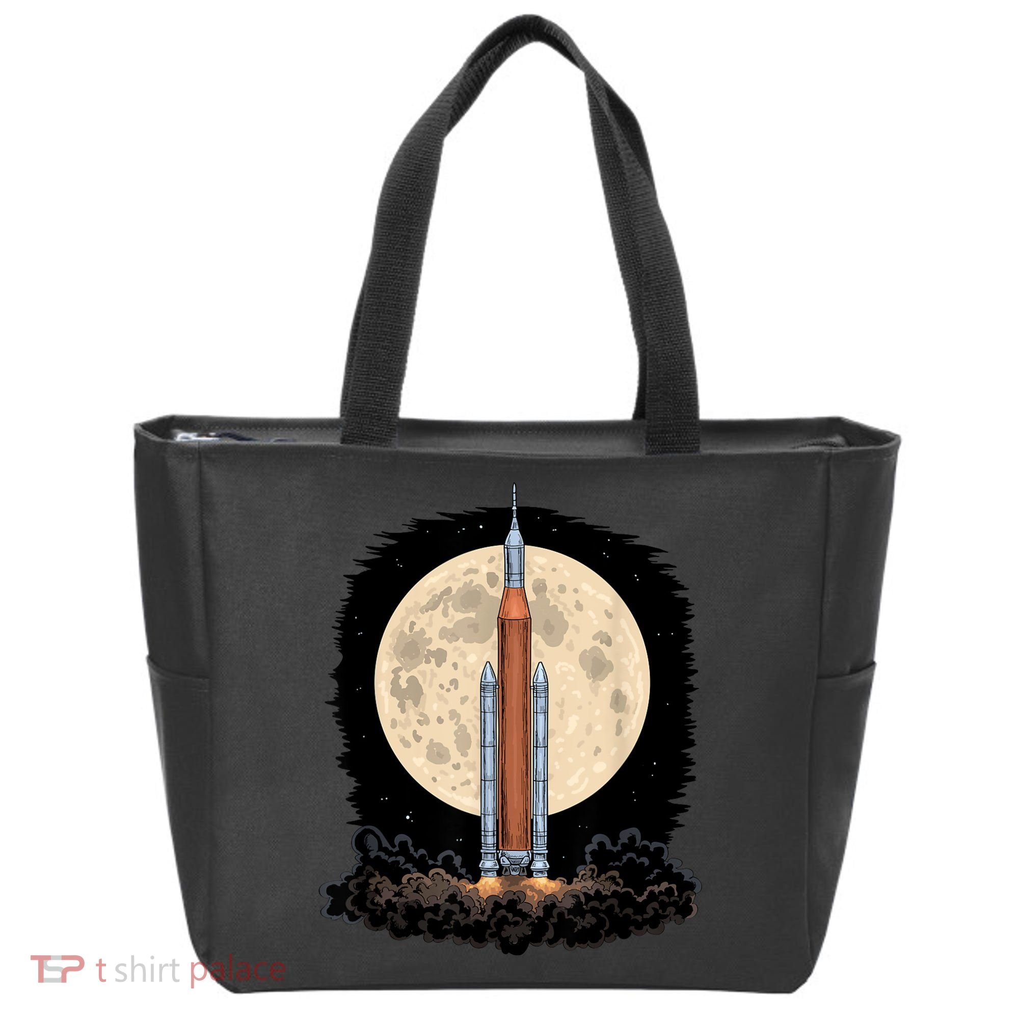 Artemis 1 SLS Rocket Launch Mission To The Moon And Beyond Tote Bag