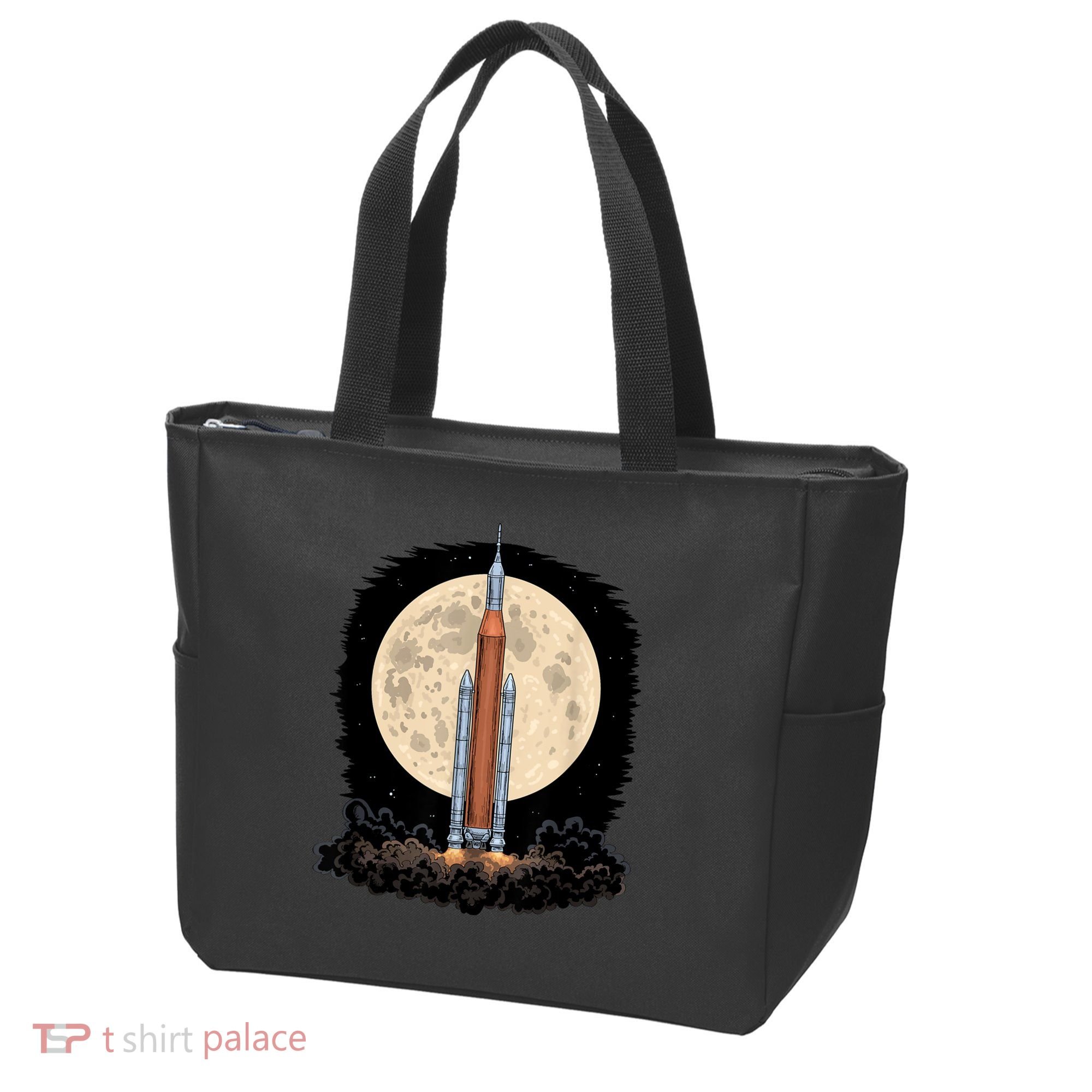 Artemis 1 SLS Rocket Launch Mission To The Moon And Beyond Tote Bag