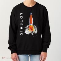 Artemis 1 SLS Rocket Launch Mission To The Moon And Beyond Women's Sweatshirt thumb 0