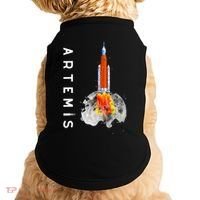 Artemis 1 SLS Rocket Launch Mission To The Moon And Beyond Doggie Tank thumb 0