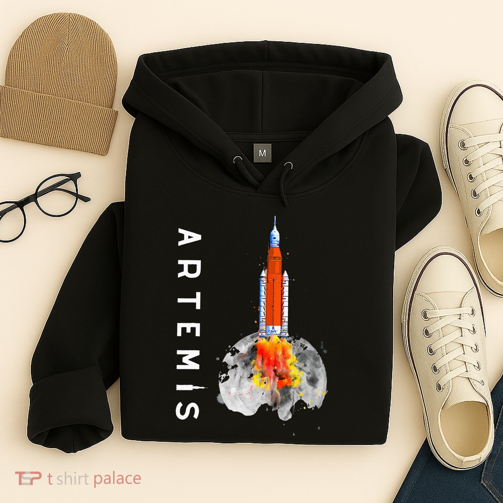 Artemis 1 SLS Rocket Launch Mission To The Moon And Beyond Hoodie