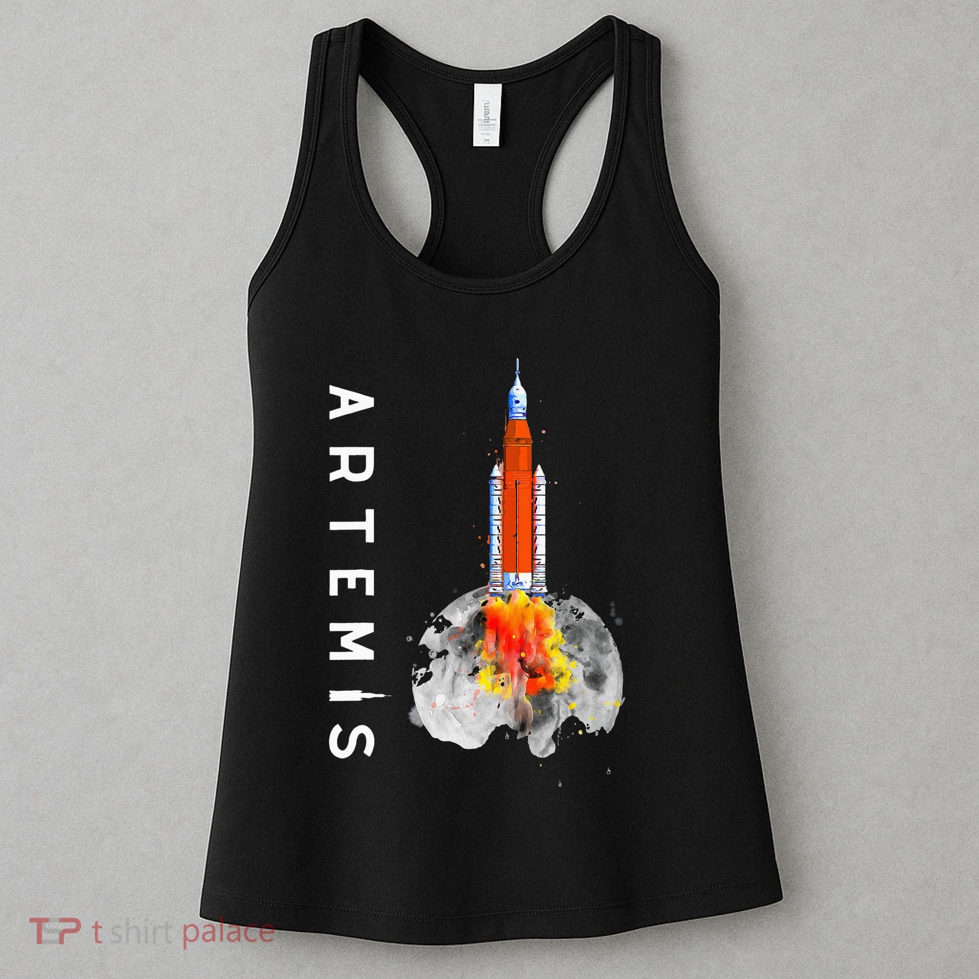 Artemis 1 SLS Rocket Launch Mission To The Moon And Beyond Women's Tank Top