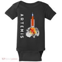 Artemis 1 SLS Rocket Launch Mission To The Moon And Beyond Baby Bodysuit thumb 0