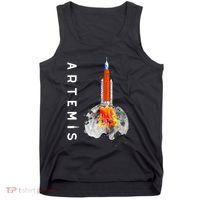 Artemis 1 SLS Rocket Launch Mission To The Moon And Beyond Tank Top thumb 0