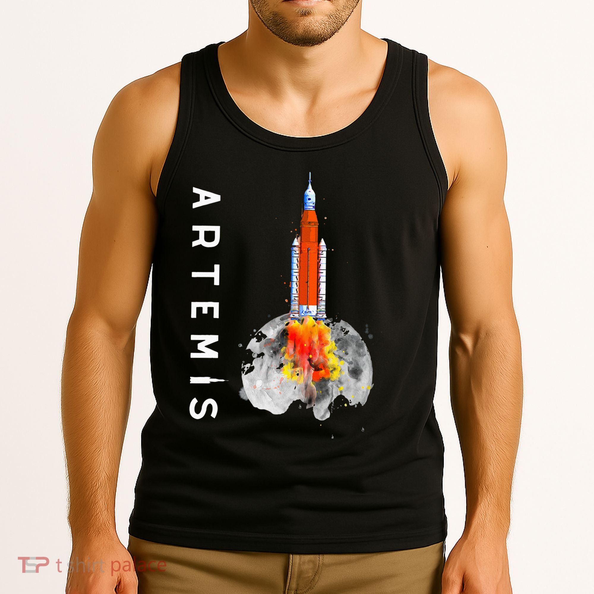 Artemis 1 SLS Rocket Launch Mission To The Moon And Beyond Tank Top