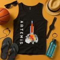 Artemis 1 SLS Rocket Launch Mission To The Moon And Beyond Tank Top thumb 4