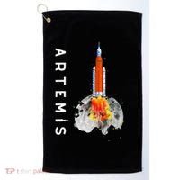 Artemis 1 SLS Rocket Launch Mission To The Moon And Beyond Golf Towel thumb 0