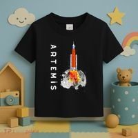 Artemis 1 SLS Rocket Launch Mission To The Moon And Beyond Toddler T-Shirt thumb 3