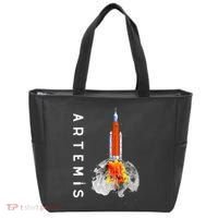 Artemis 1 SLS Rocket Launch Mission To The Moon And Beyond Tote Bag thumb 0