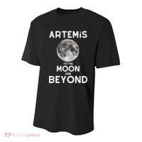 Artemis 1 SLS Rocket Launch Mission To The Moon And Beyond Youth Performance Sprint T-Shirt thumb 0