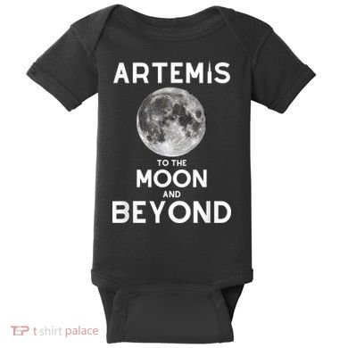 Artemis 1 SLS Rocket Launch Mission To The Moon And Beyond Baby Bodysuit