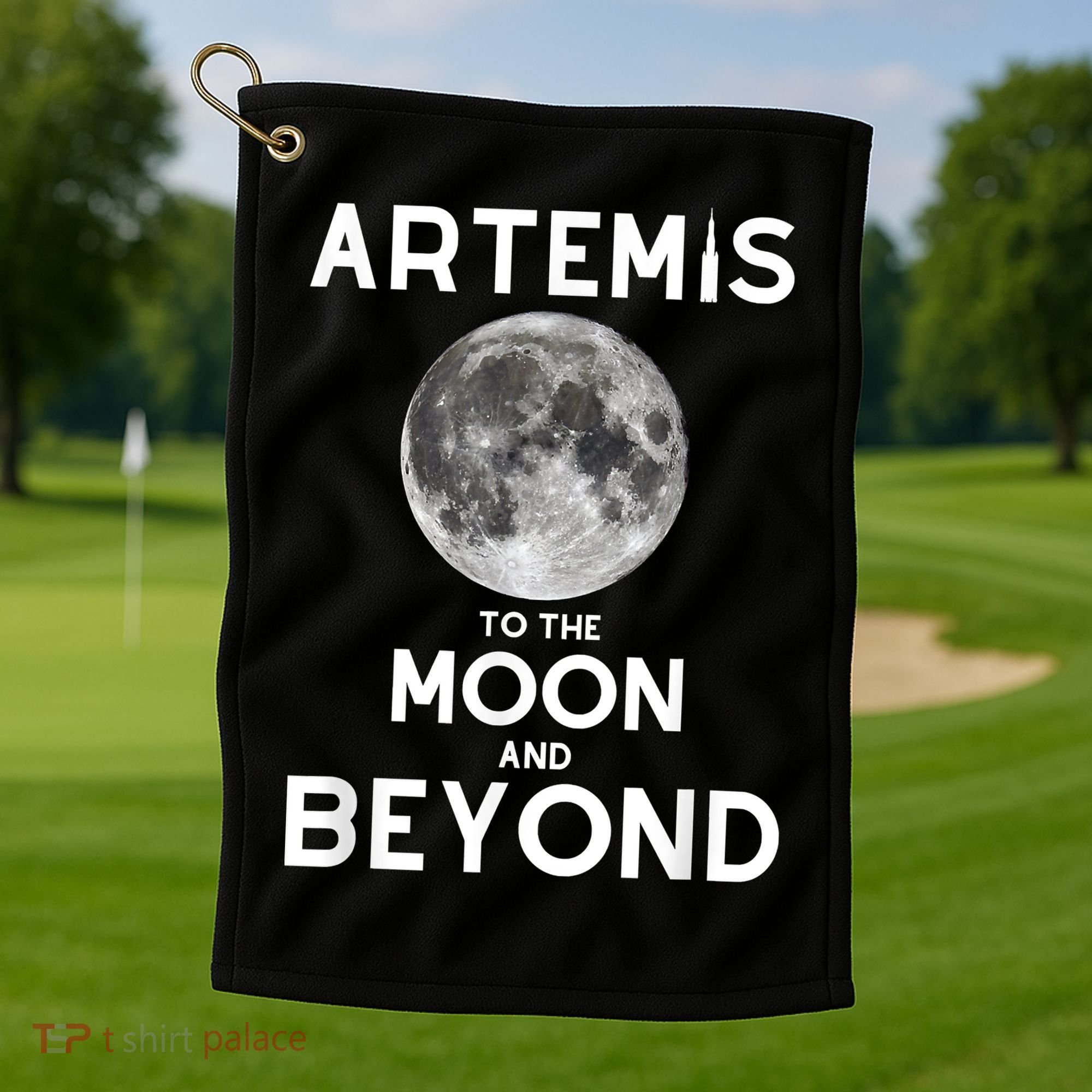 Artemis 1 SLS Rocket Launch Mission To The Moon And Beyond Golf Towel