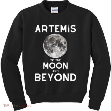 Artemis 1 SLS Rocket Launch Mission To The Moon And Beyond Kids Sweatshirt