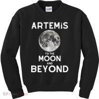 Artemis 1 SLS Rocket Launch Mission To The Moon And Beyond Kids Sweatshirt thumb 0