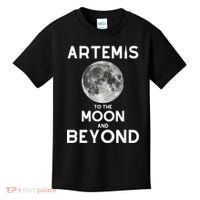 Artemis 1 SLS Rocket Launch Mission To The Moon And Beyond Kids T-Shirt thumb 0
