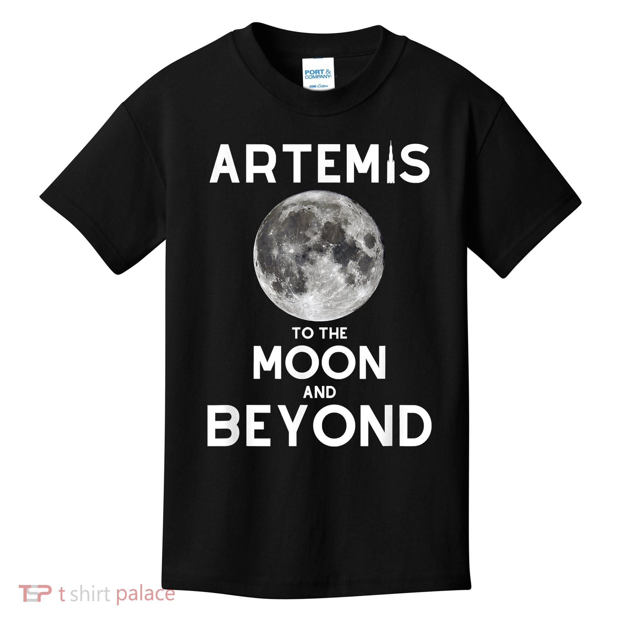 Artemis 1 SLS Rocket Launch Mission To The Moon And Beyond Kids T-Shirt