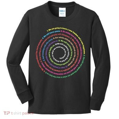 Aa 12 Step Recovery Definition Of Insanity Kids Long Sleeve Shirt