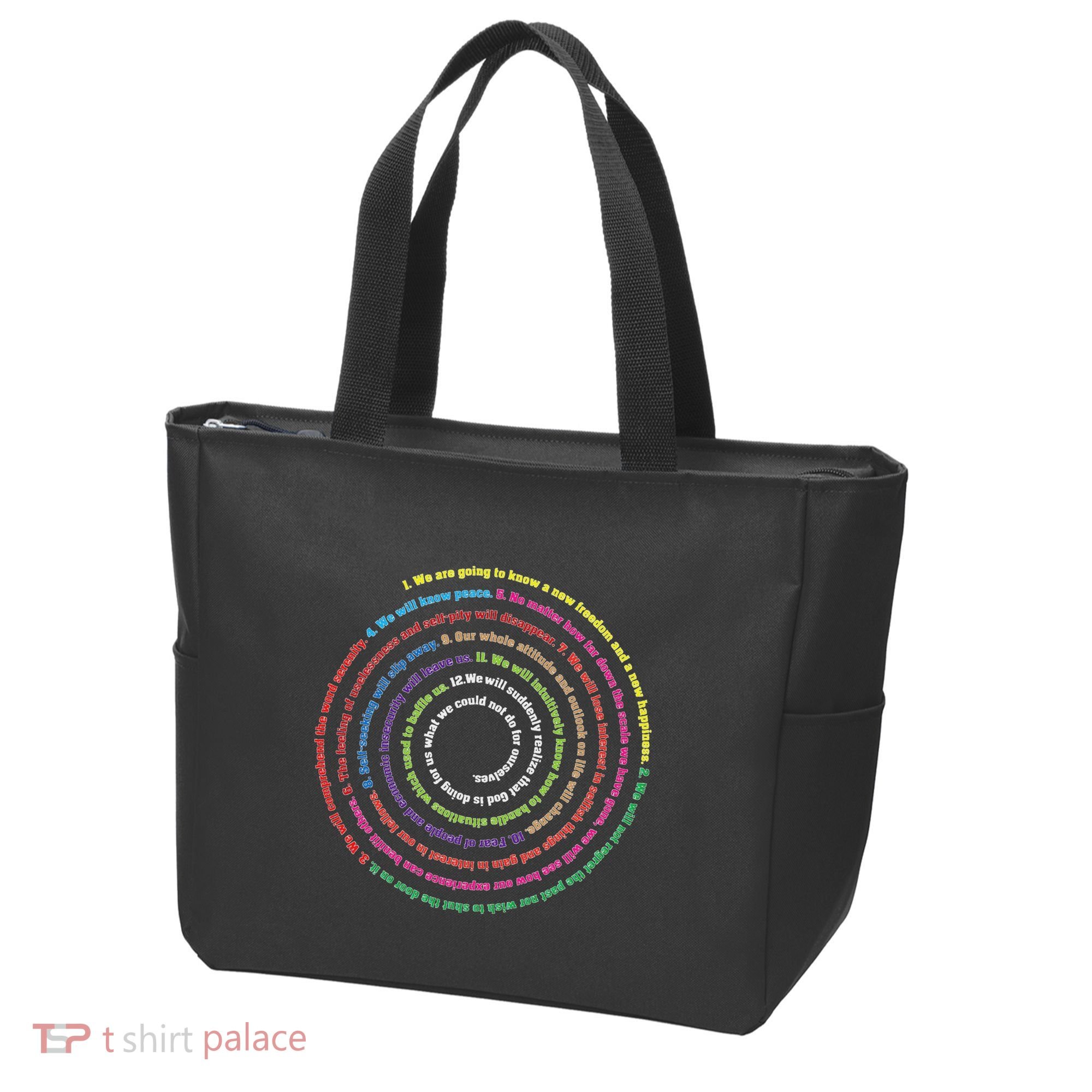 Aa 12 Step Recovery Definition Of Insanity Tote Bag