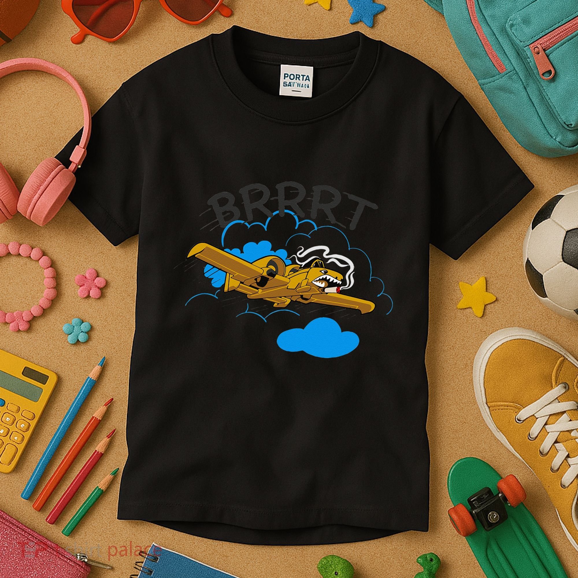 A 10 Thunderbolt Warthog Airplane Kids T-Shirt