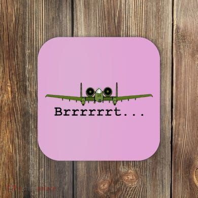 A 10 Thunderbolt Ii Warthog Funny Graphic Coaster