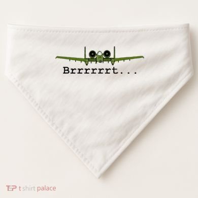 A 10 Thunderbolt Ii Warthog Funny Graphic USA-Made Doggie Bandana