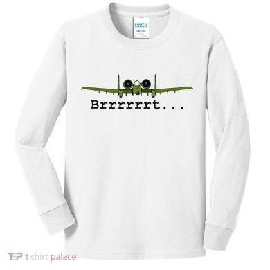 A 10 Thunderbolt Ii Warthog Funny Graphic Kids Long Sleeve Shirt
