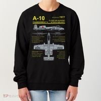 A 10 Thunderbolt Ii Warthog Military Jet Blueprint Women's Sweatshirt thumb 0