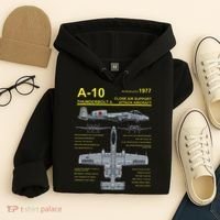 A 10 Thunderbolt Ii Warthog Military Jet Blueprint Hoodie thumb 4
