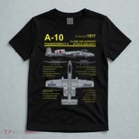 A 10 Thunderbolt Ii Warthog Military Jet Blueprint T-Shirt thumb 5