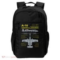 A 10 Thunderbolt Ii Warthog Military Jet Blueprint Backpack thumb 0
