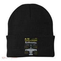A 10 Thunderbolt Ii Warthog Military Jet Blueprint Beanie thumb 0