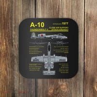 A 10 Thunderbolt Ii Warthog Military Jet Blueprint Coaster thumb 0