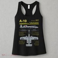 A 10 Thunderbolt Ii Warthog Military Jet Blueprint Women's Tank Top thumb 3