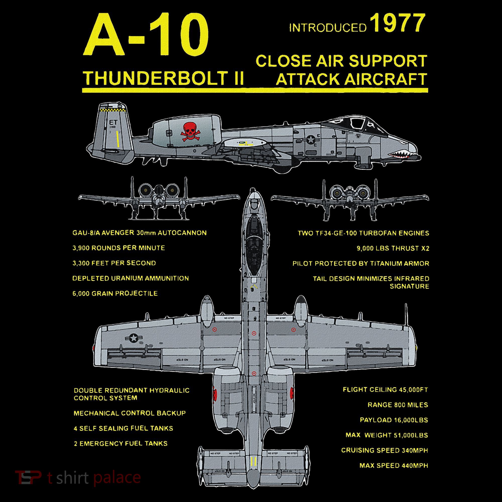 A 10 Thunderbolt Ii Warthog Military Jet Blueprint Baby Bodysuit