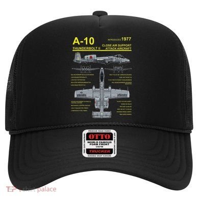 A 10 Thunderbolt Ii Warthog Military Jet Blueprint Hat