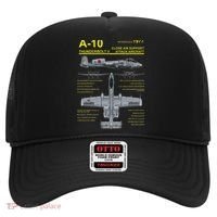 A 10 Thunderbolt Ii Warthog Military Jet Blueprint Hat thumb 0