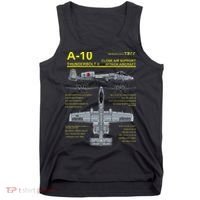A 10 Thunderbolt Ii Warthog Military Jet Blueprint Tank Top thumb 0