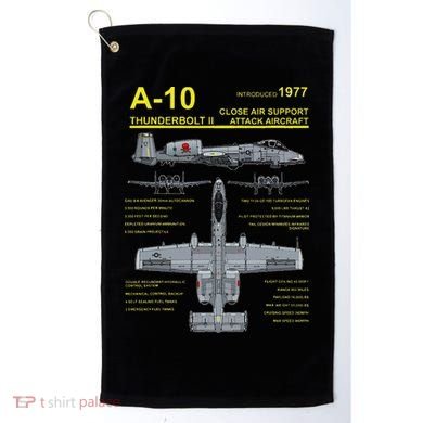 A 10 Thunderbolt Ii Warthog Military Jet Blueprint Golf Towel