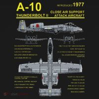 A 10 Thunderbolt Ii Warthog Military Jet Blueprint Toddler T-Shirt thumb 4