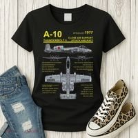 A 10 Thunderbolt Ii Warthog Military Jet Blueprint Women's T-Shirt thumb 3