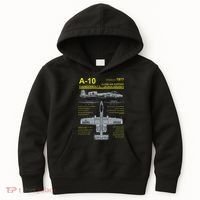 A 10 Thunderbolt Ii Warthog Military Jet Blueprint Kids Hoodie thumb 0