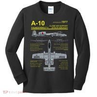 A 10 Thunderbolt Ii Warthog Military Jet Blueprint Kids Long Sleeve Shirt thumb 0