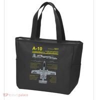A 10 Thunderbolt Ii Warthog Military Jet Blueprint Tote Bag thumb 3