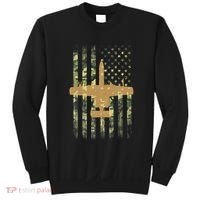 A 10 Thunderbolt Ii Warthog Camo Flag Military Airplane Sweatshirt thumb 0